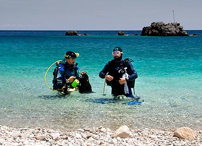 Tauchen auf Karpathos - Tauchschule von Vivi Zavali